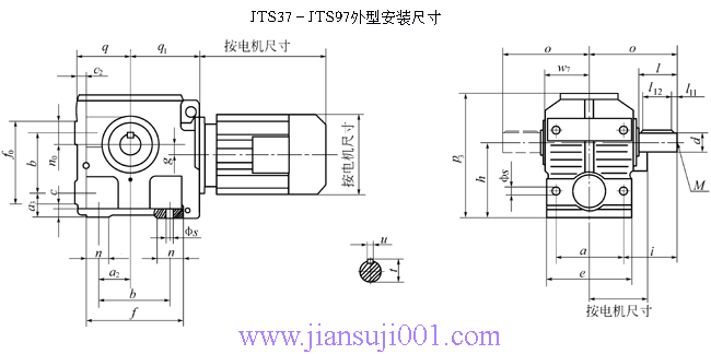 JTS系列斜齒輪-蝸輪減速電機