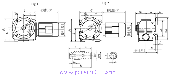 JTS系列斜齒輪-蝸輪減速電機